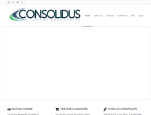 Tablet Screenshot of consolidusgpo.com